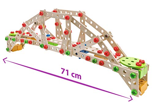 Eichhorn - Set de Construcción de Madera para Crear hasta 8 Modelos, para Niños a partir de 6 Años