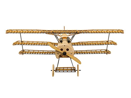 ELE Kit de construcción de madera 3D de Jigsaw Woodcraft, Balsa Fokker DRI Modelo Aeroplane Kits para construir, juguete educativo DIY regalo para niños, adolescentes y adultos