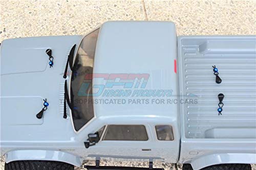 Element Enduro Sendero Trail Truck Upgrade Parts Aluminium Front + Rear Body Post - 8Pc Set Grey Silver