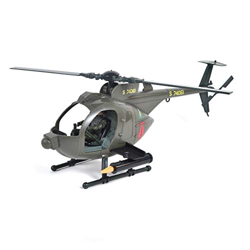 Elite Force Army Strike MH-6 Spec Ops Little Bird Vehicle with Helicopter, Motorcycle, and 2 Action Figures by Elite Force