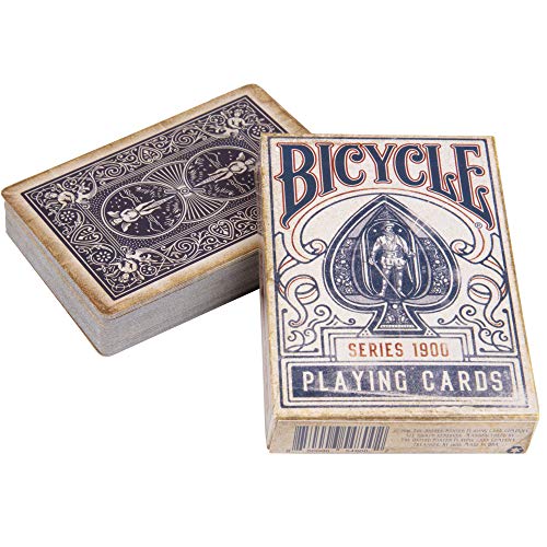 Ellusionist Bicycle 1900 Vintage Series Juego de cartas - Azul - Nuevo diseño angustiado