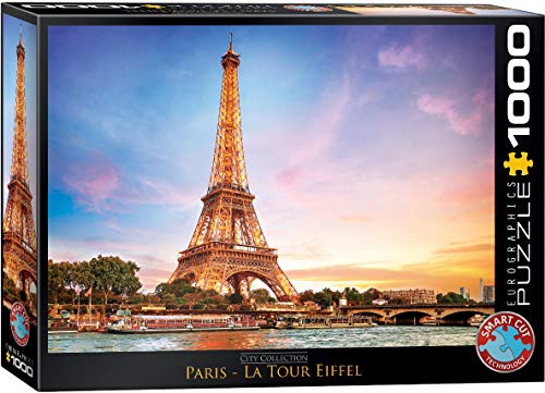 EuroGraphics- Paris Eiffel Tower Puzzle (1000-Piece) Rompecabezas (6000-0765)