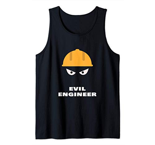 Evil Engineer Funny Civil Engineering Broma Diseño Gráfico Camiseta sin Mangas