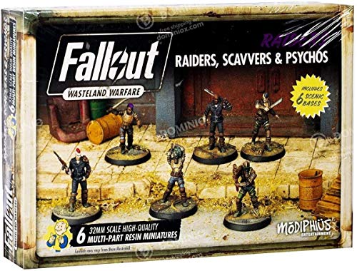 Fallout Wasteland Warfare Raiders, Scavvers & Psychos Fallout Minis