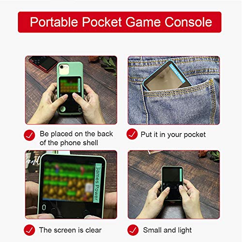 Festnight Consola de Juegos Mini Reproductor de Juegos Retro con 500 Juegos clásicos Máquina de Juegos de Bolsillo portátil Carga USB para niños y Adultos