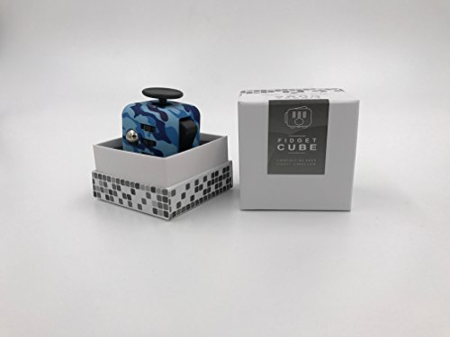 FIDGETARIAN Fidget Cube Azul Camuflaje (Azul Camuflaje)