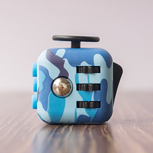 FIDGETARIAN Fidget Cube Azul Camuflaje (Azul Camuflaje)