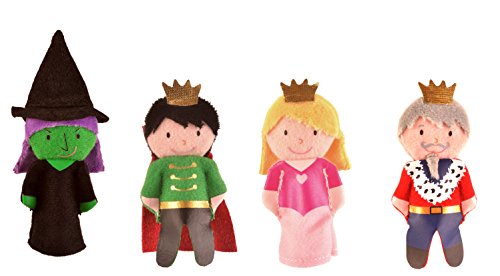 Fiesta Kit de Marionetas, marioneta de Mano de Rana y Marionetas de Dedo de príncipes y Princesas