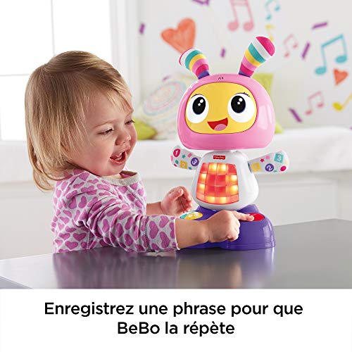 Fisher-Price Mon AMIE Beba - Robot de Juguete con 3 Modos de Juego, música y Baile, Aprendizaje, Registro, 9 Meses y más, DYP07