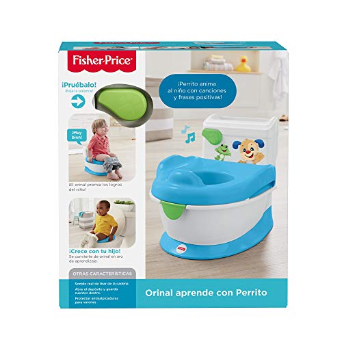 Fisher-Price - Orinal aprende con Perrito de Ríe y Aprende - juguetes bebe - (Mattel FRG80)