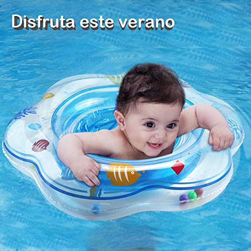 Flotador bebé, Piscina Hinchables Niños Flotadores para Bebe con Asiento Anillo de Natación para Bebés de 1-4 Años, Inflable Juguetes Regalos … (Verde)
