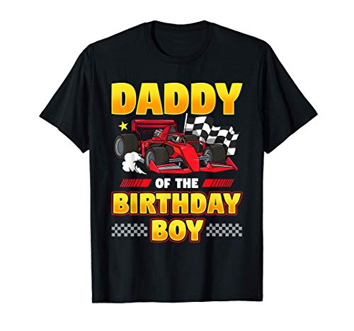Fórmula coche de carreras papá de cumpleaños chico fiesta Camiseta