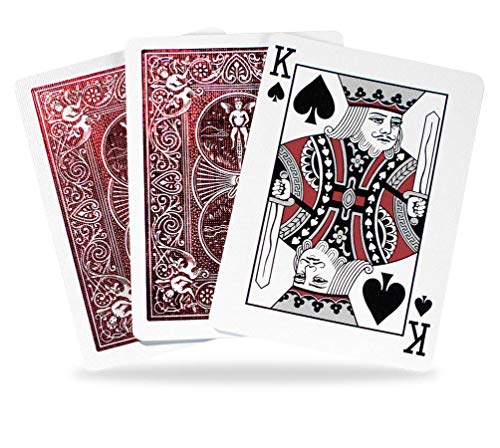 Fournier- Baraja de Poker Premium, Color Rojo (U.S. Playing Card Company 1041366)