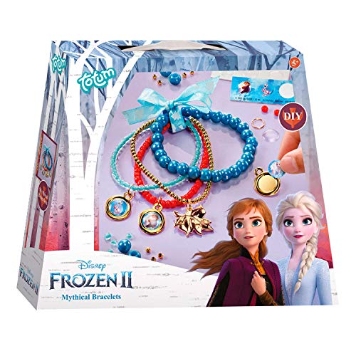 Frozen II- Eiskristallarmbänder Juego místicas Disney CREA Tus propias Pulseras Diferentes Colgantes, Cintas de satén y Hermosas Perlas, Regalo para niñas, Multicolor (TM Essentials 680746)