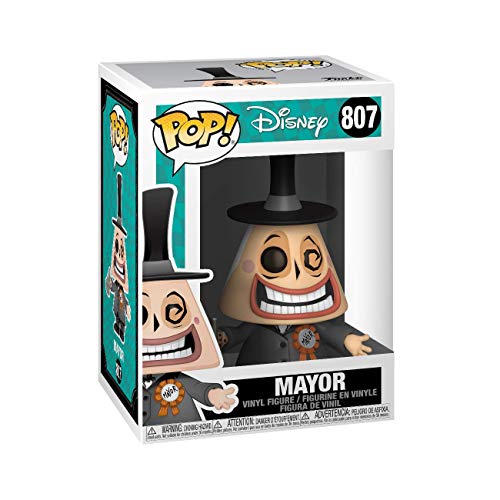 Funko- Pop Disney: The Nightmare Before Christmas-Mayor w/Megaphone w/Chase (El diseño Puede Variar) Figura Coleccionable, Multicolor (48181)
