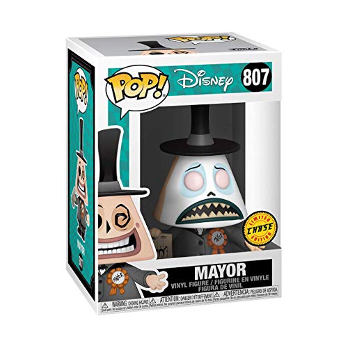 Funko- Pop Disney: The Nightmare Before Christmas-Mayor w/Megaphone w/Chase (El diseño Puede Variar) Figura Coleccionable, Multicolor (48181)