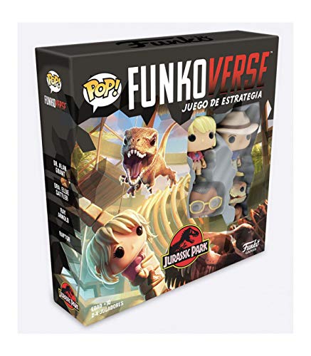 Funko- Pop Funkoverse 100-Base (Spanish) Jurassic Park Board Game, Multicolor (47122)