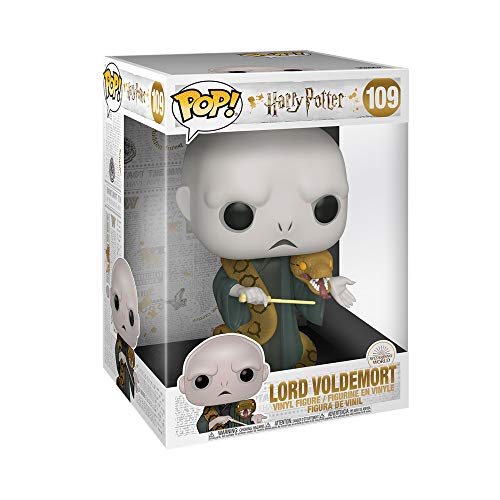 Funko- Pop Harry Potter: 10" Voldemort w/Nagini S10 Figura Coleccionable, Multicolor (48037)