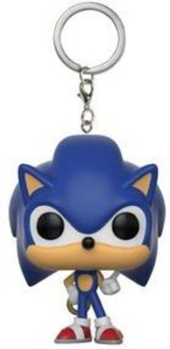 Funko - Sonic with Ring Pocket Pop! Keychain, Multicolor, 20289
