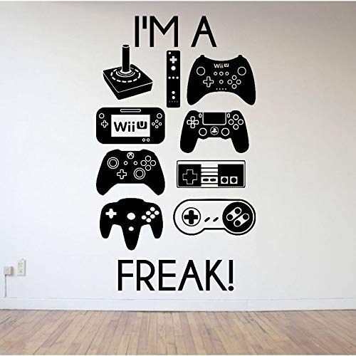 Game Handle Sticker Play Gamer Decal Gaming Posters Gamer Vinyl Wall Decals Parede Decor Mural Video Game St 34 * 58Cm