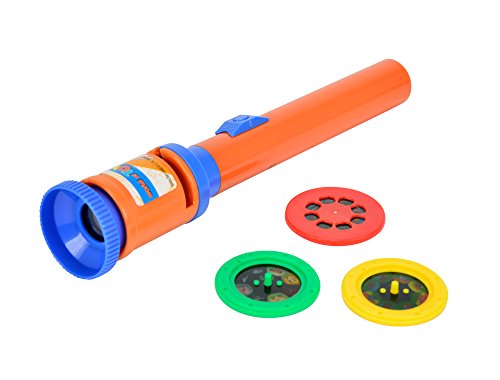 Games & More - Mini proyector con luz led, color naranja / azul (Simba 7828005) , Modelos/colores Surtidos, 1 Unidad