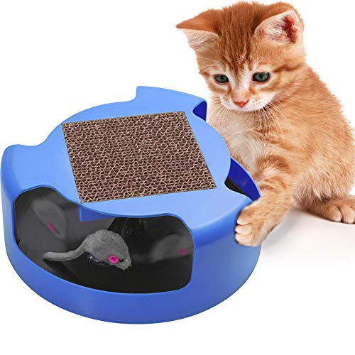 Gato y ratón persecución juguete mascota gato gatito atrapa el ratón de peluche movimiento persecución juguete interactivo juguetes para gatos