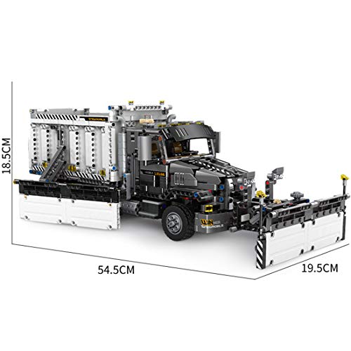 Gettesy Bloques de construcción para coche, 1694, bloques de construcción de ingeniería, para camión, tractor, juego de construcción, compatible con Lego Technic