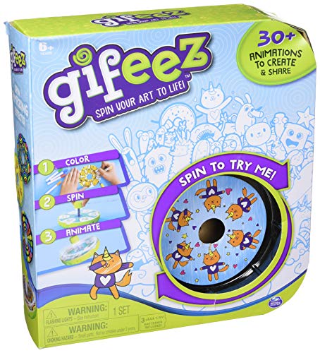 Gifeez, Spinning GIF Art Studio, CREA más de 30 animaciones Personalizadas para niños de 6 años en adelante