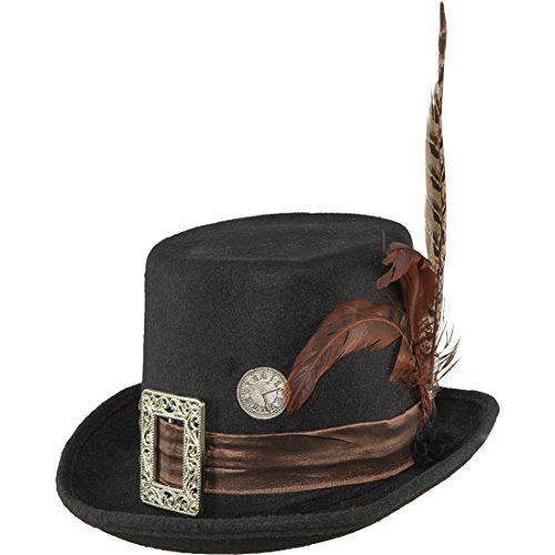 Gloria Cilindro Halloween Gothic Sombrero de Copa Primavera de Londres Victoriano Sombrero Sombrero Carnaval Carnaval Disfraces Accesorios