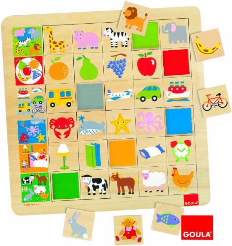 Goula - Asociación familias, juego educativo de 30 piezas (Diset 55124) , color/modelo surtido