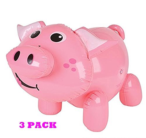 happy deals Los Cerdos inflables - Juego de 3 Cerdo infla