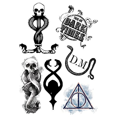 Harry Potter - Tatuajes (Temporales) - Set de 35 Estilos - Cinereplicas