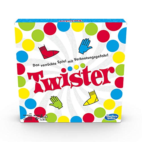 Hasbro Gaming Fiestas Familiares y niños, Twister a Partir de 6 años, Juego clásico para Interiores y Exteriores, Color (98831398)