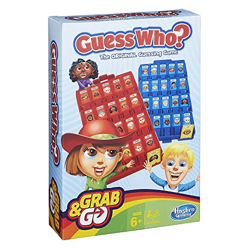 Hasbro- Guess Who Grab and Go Juego de Viaje, versión Inglesa (B1204)