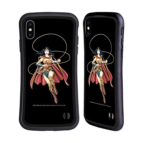 Head Case Designs Oficial Wonder Woman DC Comics Lazo de la Verdad Arte del Personaje Carcasa híbrida Compatible con Apple iPhone XS MAX