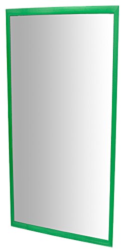 HenBea- Espejo infantil acrílico con marco de madera, Color verde, 120x50 cm (755/B3)