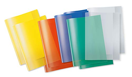 Herma 19992 - Protectores de libros (paqute de 10), multicolore y transparente