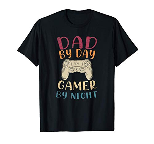 Hombre Jugadores Regalos Divertido Padre Gaming Chistes De Papá Camiseta
