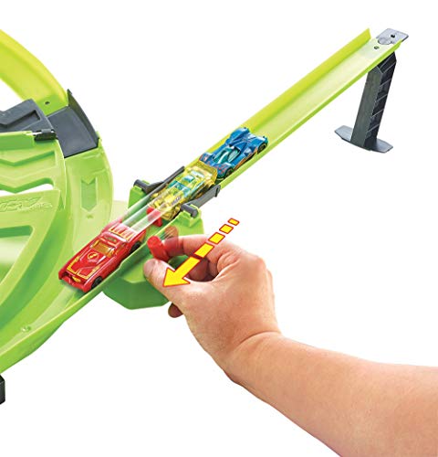 Hot Wheels - Colossal Crash, pista de acrobacias aéreas para coches de juguete regalo niños y niñas +5 años (Mattel GWT41)