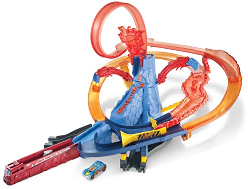 Hot Wheels Escape del Volcán, pista de Coches de Juguete Mattel GWT36 , color/modelo surtido