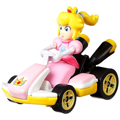 Hot Wheels - Mario Kart Peach, Vehiculos, Coche de juguete (Mattel GBG28) , color/modelo surtido