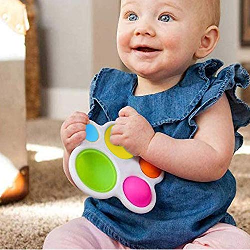 HYwot Baby Essentials Dimpl Juguetes Bebé Mejor Aprendizaje Aprendizaje Fat Toys Toys Baby Toys Regalos Edades 1~3 Años De Edad, Infantes Y Niños Pequeños, Tablero Entrenamiento Concentración,1pc
