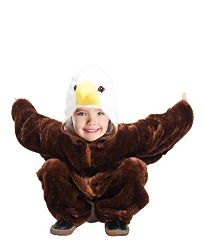Ikumaal F125 Águila Disfraz Tallas 3-4 años, Disfraz Disfraces para niños Niño Niña, Adecuado para fasnacht, también como Regalo de cumpleaños o Navidad de Carnaval