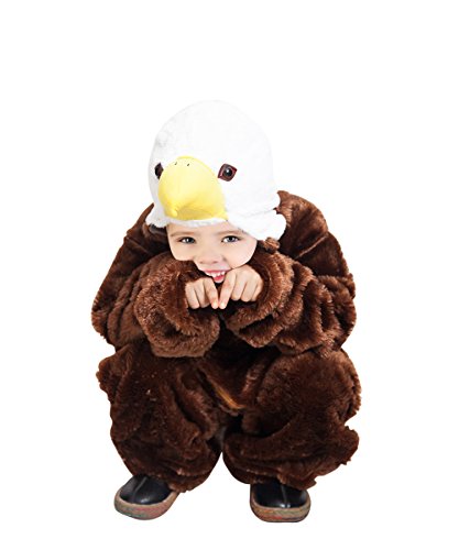 Ikumaal F125 Águila Disfraz Tallas 6-7 años, Disfraz Disfraces para niños Niño Niña, Adecuado para fasnacht, también como Regalo de cumpleaños o Navidad de Carnaval