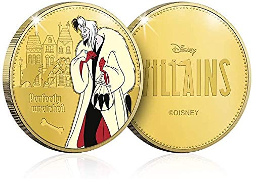 IMPACTO COLECCIONABLES Colección Disney Villanos – Colección Completa - Monedas de Oro