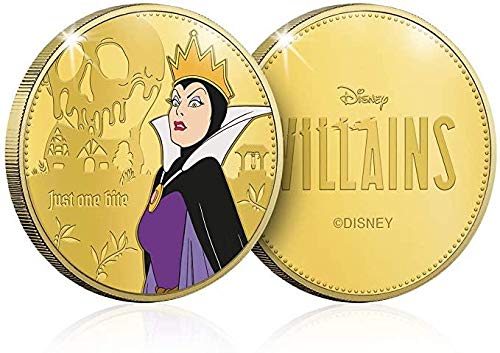 IMPACTO COLECCIONABLES Colección Disney Villanos – Colección Completa - Monedas de Oro
