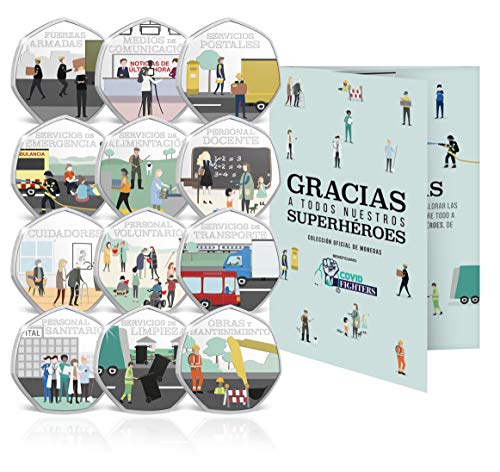 IMPACTO COLECCIONABLES Moneda Solidaria Covid - ¡Gracias! A Todos Nuestros Superhéroes - Colección Completa