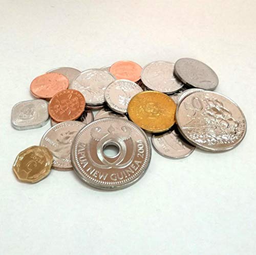 IMPACTO COLECCIONABLES Monedas del Mundo. 34 Monedas de Oceanía + Carpeta de Lujo para Coleccionar