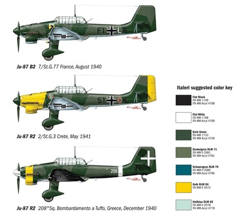 Italeri 1292S - Maqueta de avión Ju-87 B2 Stuka [importado de Alemania]