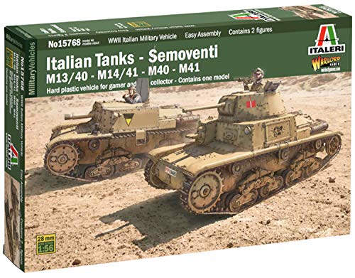 Italeri 15768 Italian Tanks – Semivientos M13/40 – M14/41 – M40 – M41, Escala 1:56